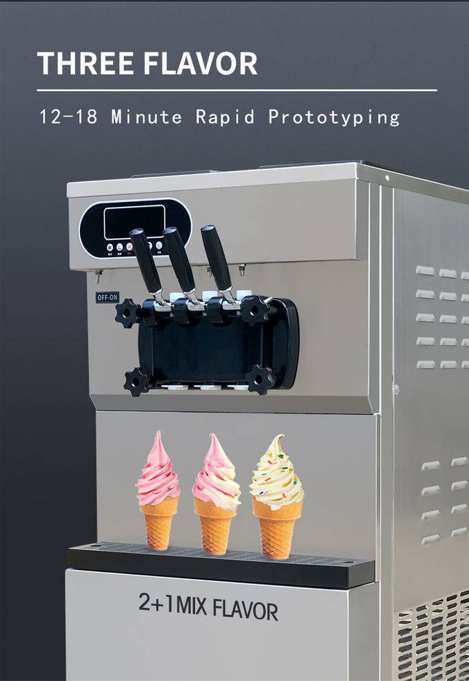 Macchina del creatore di sapori della macchina 3 del gelato dalla macchina automatica 25-28L/H 5