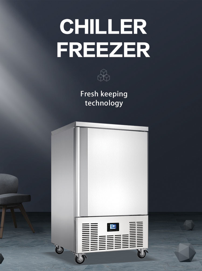 Attrezzatura professionale del congelatore rapido di raffreddamento ad aria dell'abbattitore di temperatura 10 vassoi 1